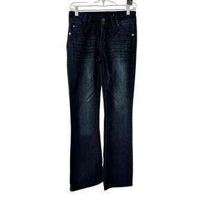 WallFlower Luscious Curvy Fit Bootcut Jeans Dark Wash Women’s Size 3 Short